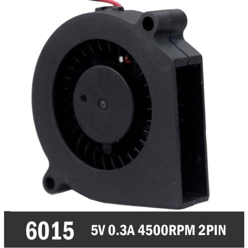 Gdstime Plastic 60mm 60x15mm 2Pin 5V DC Blower Cooling Fan