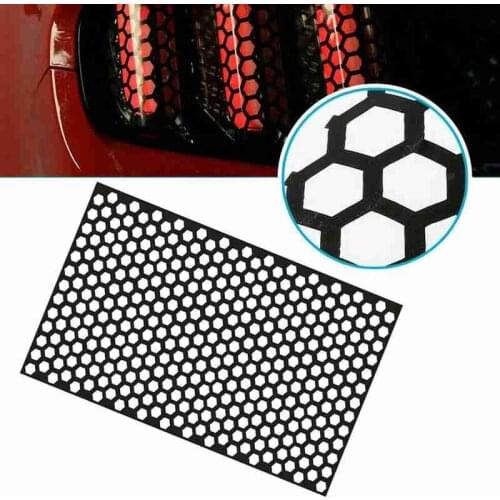 Hot product car tail light honeycomb stickers pvc exterior accessories car rear light cover lamp for all csv car models