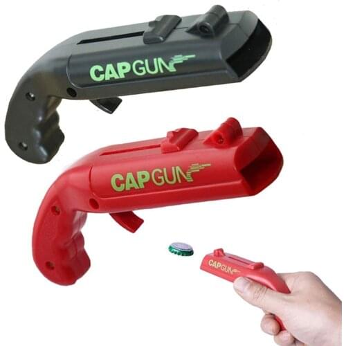 Creative Beer Opening Beer Bottle Cap Launcher Bottle Portable Bar Tool Drink Corkscrew Lids Shooter Party Game Gadgets Cool