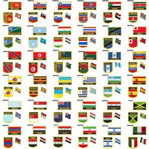 Poland Bird National Flag Embroidered Iron on Patches for Clothing Metal badges PT0039-3