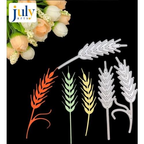 Julyarts Wheats Bbarley Plant Metal Cutting Die Scrapbooking Embossing Stencil Card Die For DIY Invitation Album Book Decoration