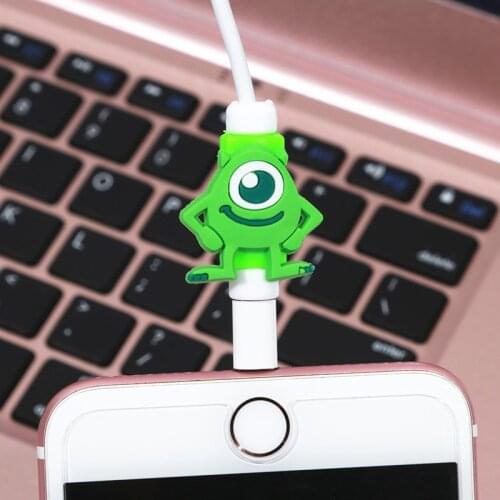 FFFAS Cartoon Cable Protector Arrange Charger USB Cable Winder For Apple IPhone 4 5 5s 6 6s 7 8 X Plus Cable Protect Decoration