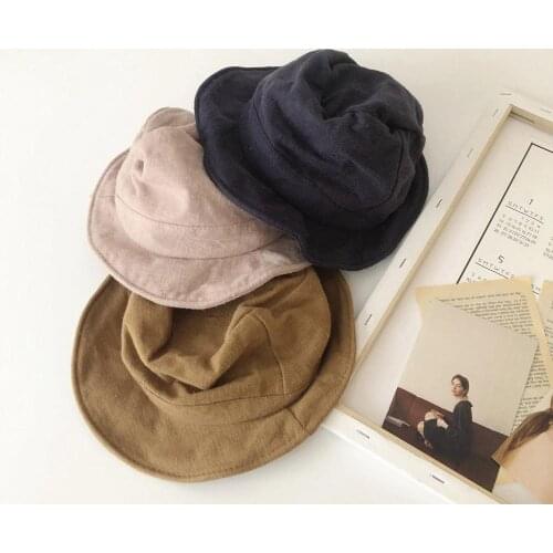 Baby Summer Outdoor Bucket Hat Kids Children Panama Cap Sun Beach Caps Lovely Princess Brim Baby Girl Sun Hat