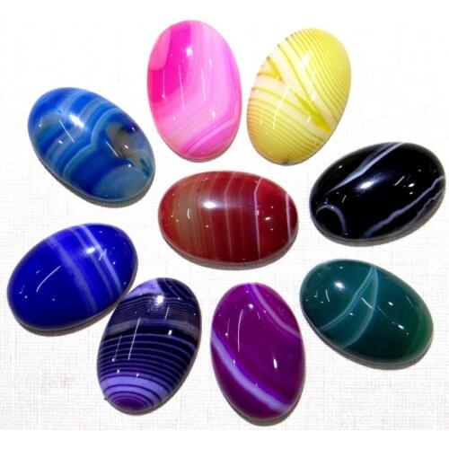 20*30mm Natural stone Quartz crystal Turquoises Opal tiger eye Cabochon Pendant for diy Jewelry making necklace Accessories10pcs