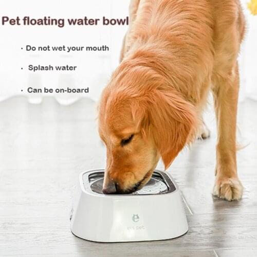 1L Dog Floating Water Bowl Cat Car Water Feeder Pet Not Wetting Mouth Portable Drinking Fountain Dog Accessories Puppy Supplies