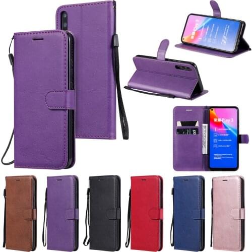 Simple Solid Color Wallet Phone Cover For Case Samsung Galaxy A12 A32 A42 A52 A72 S21 Fe S20 Ultra S10 S9 Plus A02S A03S + D06E