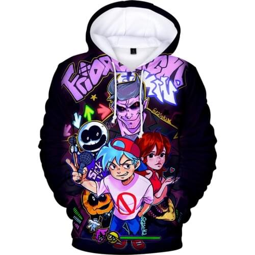 Friday Night Funkin Hoodies Women Men 3D Prints Long Sleeve Hooded Sweatshirts Anime Hot Sale Fashion Streetwear Clothes