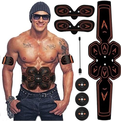 ABS Stimulator Muscle Toner Abdominal Toning Belt Home Gym Fitness Trainer USB Charging Electrostimulator Electro Stimulateur