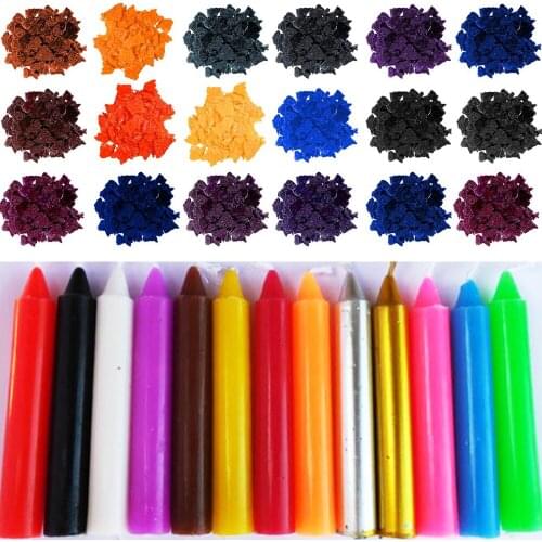 Candle Dyes Wax Dyes Chips for DIY Soy Candle Making 34 Popular Colors Wax Dye Flake Candle Wax Color Chip Material Safe Natural