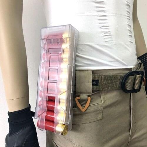 Tactical Shotgun Magazine Pouch Military Army Airsoft Paintball 10 Rounds 12GA Reload Ammo Shells Molle CS Hunting Accessories