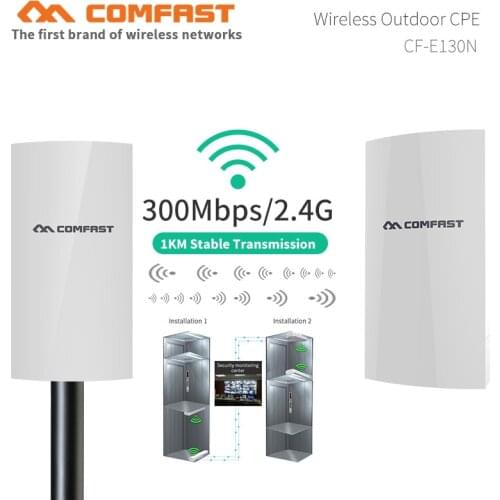 1KM long range outdoor mini wifi CPE 300Mbps Wireless AP Bridge router Access Point 5dBi WIFI Antenna Nanostation CPE for IP cam