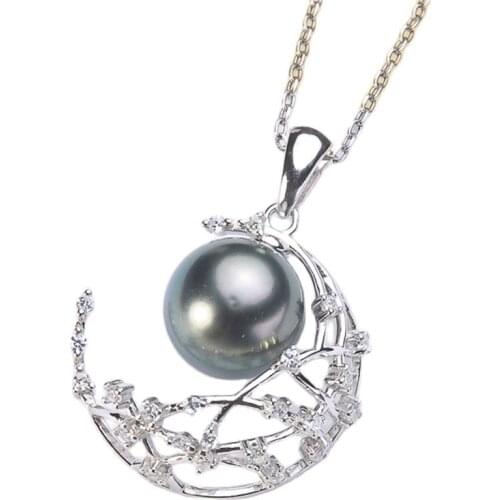 Oyster Pearl Mussel Pendant Mountings, Pendant Findings, Pendant Settings Jewelry Parts Fittings Women Accessories