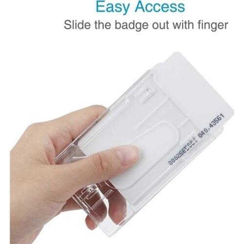 Waterproof Transparent With Lanyard Card Holder Badges Set ID Card Holder Name Tags Business Card Holder Nursing Accessories