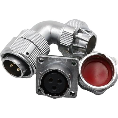 WEIPU WY20 TU+Z M20 Connector Waterproof IP67 Adapter 90 Degree Right Angle Curved Male Plug Female Socket 2 3 4 5 6 7 12 15 Pin