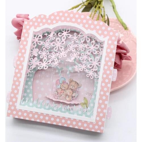 ZFPARTY 3D Shadow Box Metal Cutting Dies Stencils for DIY Scrapbooking/photo album Decorative Embossing DIY Paper Cards