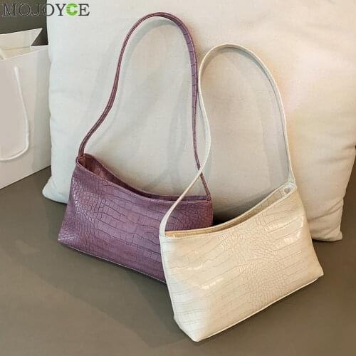 Women PU Leather Handbags Solid Color Fashion Pattern Shoulder Trunk Ladies Fashion Shoulder Bag Handbags Totes Bag