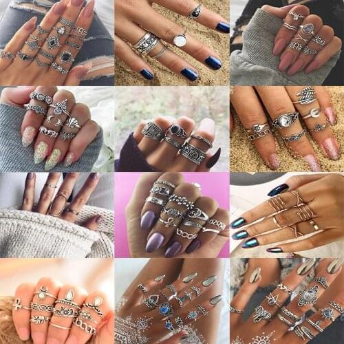 1 Set Yayi Hot Punk Coiled for Women Multicolor CZ Stones Dance Party Finger Ring Special Girl Gifts Personality Jewelry Set