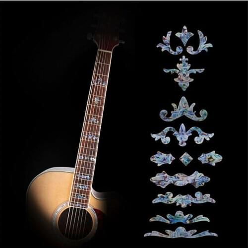 10 pcs Inlay Stickers Imitation Abalone Acoustic Electric Guitar Fret Markers For Guitarra Fertboard