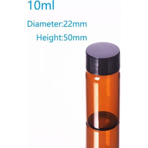 10pcs Brown sample bottle,Capacity 10ml,lyophilized,vials,bacteria,freeze-dried,cillin,strain bottles