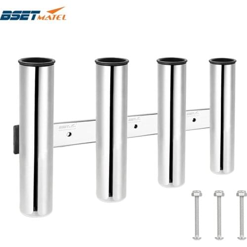 4 Tubes Link stainless steel 316 fishing rod holder fishing rod rack socket for marine fishing box kayak boat yacht