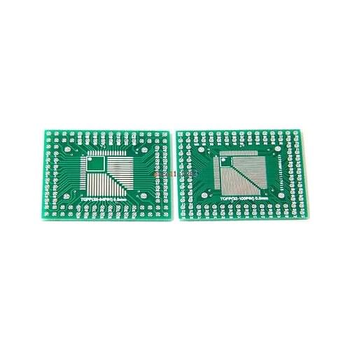 50Pcs QFP/TQFP/FQFP/LQFP 32/44/64/80/100 To DIP Adapter PCB Board Converter diy electronics