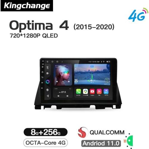 Kingchange Android 11 Car Multimedia Player For Kia Optima 4 JF 2015 - 2020 Radio Stereo GPS Octa-Core Navigation