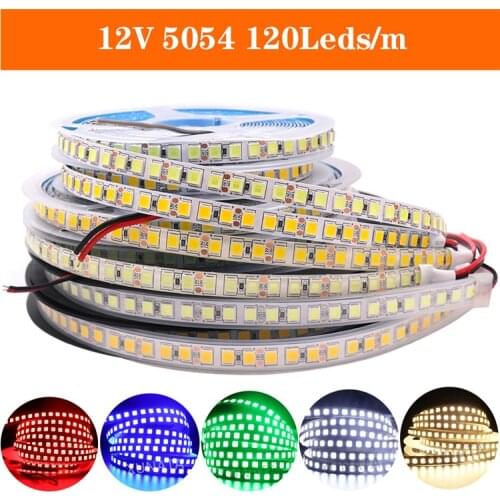 DC12V 5054 120leds LED Strip 5M Flexible Tape Light Yellow Warm Cold White Ice Blue ,Pink,Green Red 5m 600led 5050 RGB LED Strip