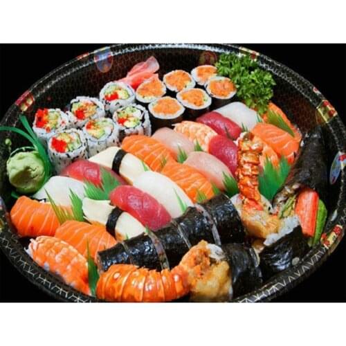 Diy Diamond Painting Sushi Full Square Diamond Embroidery Cross Stitch Rhinestone Mosaic Paintings home Decoration food