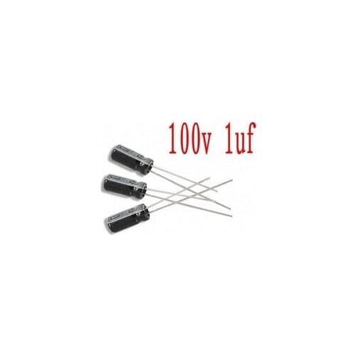 100V 1UF 1UF 100V Electrolytic Capacitors volume: 5*11 best quality