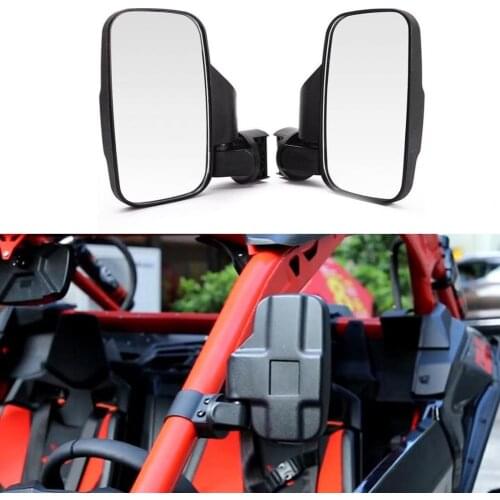 50% Hot Sales!! ATV/UTV Modified Rearview Side Mirror Adjustable ABS Mirror for Polaris Ranger RZR for Yamaha Rhino