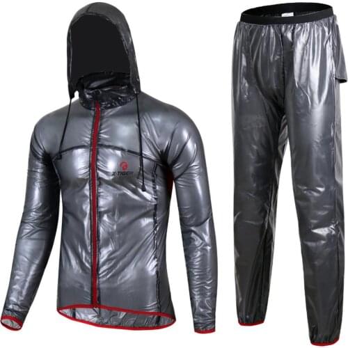 Hot Cycling Raincoat Set Adult Raincoat Waterproof Outdoor Rain Jacket and Pants Set Motorcycle Rain Coat Rainwear Clothes