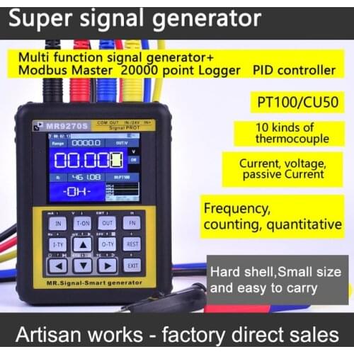 MR9270S+ 2.4 inch IPS LCD screen 4-20mA signal generator calibration Current voltage PT100 thermocouple Pressure transmitter