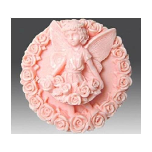 Soap mould handmade soap silica gel mould candle soap silicone mold butterfly fairy