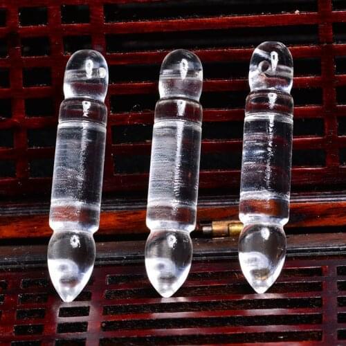 Natural white crystal wenchang pen pendant help academic career champion wang wenyi wisdom wenchang tower accessories