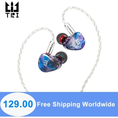 TRI Starsea 2BA+1DD Driver Unit In Ear earphone Hifi Sport music headset with 0.78mm 2 pin Connector TRI i3 off white