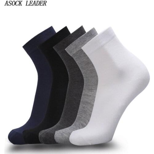 10 Pairs/Lot Spring&Summer New Cotton Mens Short Socks Business Durable Middle Tube Anti-odor And Sweat Absorption Socks