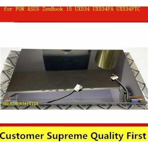 Original 15.6'' 4K UHD 3840X2160 OR FHD 1920X1080 LCD screen replacement FOR ASUS ZenBook 15 UX534 UX534FA LCD screen assembly