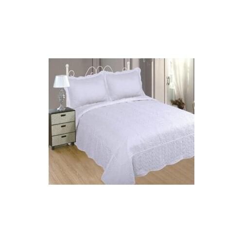 Bedspread, (B-2602), white color, embossed