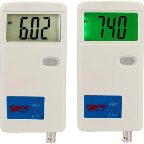 Portable pH Meter Acidity Tester High Accuracy BNC replaceabe probe sensor electrode Power Adaptor Rechargeable Battery durable