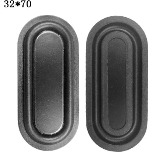 2PCS Oval Shape Bass Diaphragm Rubber DIY Speaker Plate Passive Radiator Auxiliary Bass Vibration Plates 2040-6090