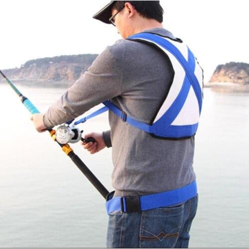 Fishing Vest Rod Waist Protecting Fishing Belt Trolling Jigging Rod Waist Protecting Vest Holder Gimbal 39cm*49cm Fishing Tools