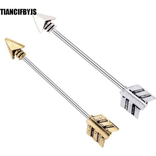 TIANCIFBYJS Surgical Stainless Steel Industrial Earrings Jewelry Ear Barbells Piercing Body Earring Tragus Fashion Jewelry 20pcs