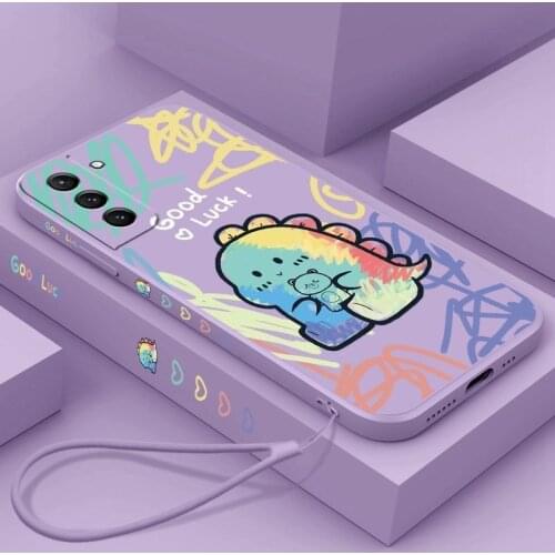360 Full Protection Silicone Phone Case For Huawei P40 Lite P40 P30 P20 Pro P30 Lite Y9 prime 2019 Cute dinosaur soft TPU Coques