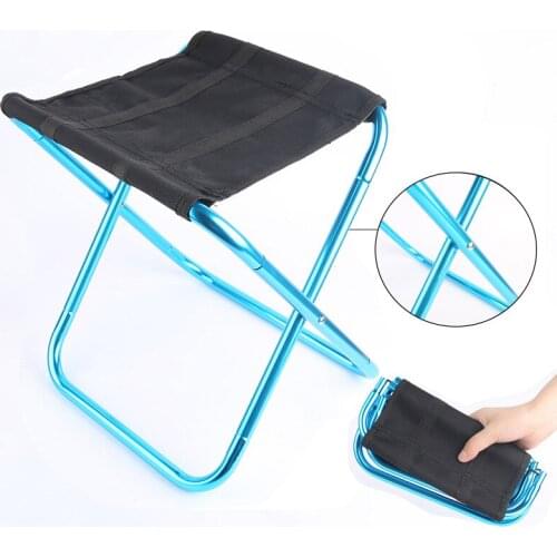 4 Colors Folding Fishing Stool Lightweight Outdoor Chair Collapsible Camping Seats Hiking Stool