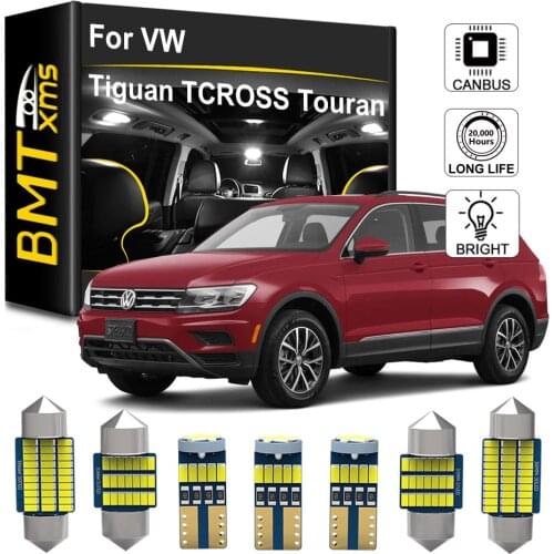 BMTxms Canbus For Volkswagen VW TCROSS C11 Tiguan 5N AD1 Touareg 7L 7P Touran 1T1 1T2 1T3 5T1 LED Interior Dome Read Lighting