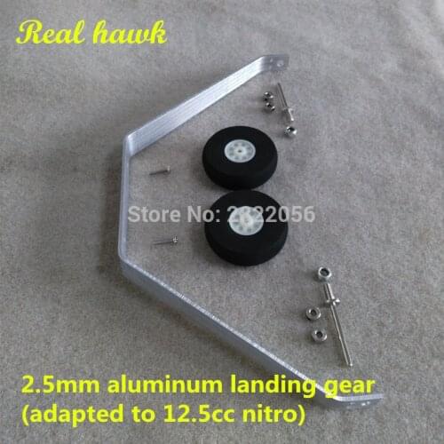 High quality landing gear COMBO aluminium landing gear + sponge wheel + shaft + stoper rc airplane aircraft landing gear