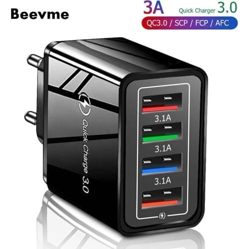 EU/US Plug USB Charger Quick Charge 3.0 for iPhone 12 Pro Max Tablet Portable Wall Mobile Charger For Phone Adapter Fast Charger