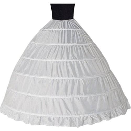 6 Hoop Underskirt Bridal Petticoat Ball Gown Petticoat Tulle Underskirt Crinoline Petticoat