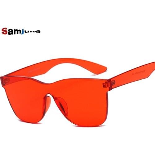 Samjune Fashion Women Men Sunglasses Square Shades Eyewear Candy Color Sun glasses