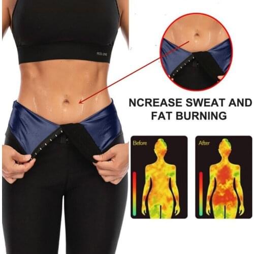 Women Fitness Sauna Shorts High Waist Elastic Abdomen Body Shaping Control Pants For Loosing Weight Burning Fat
